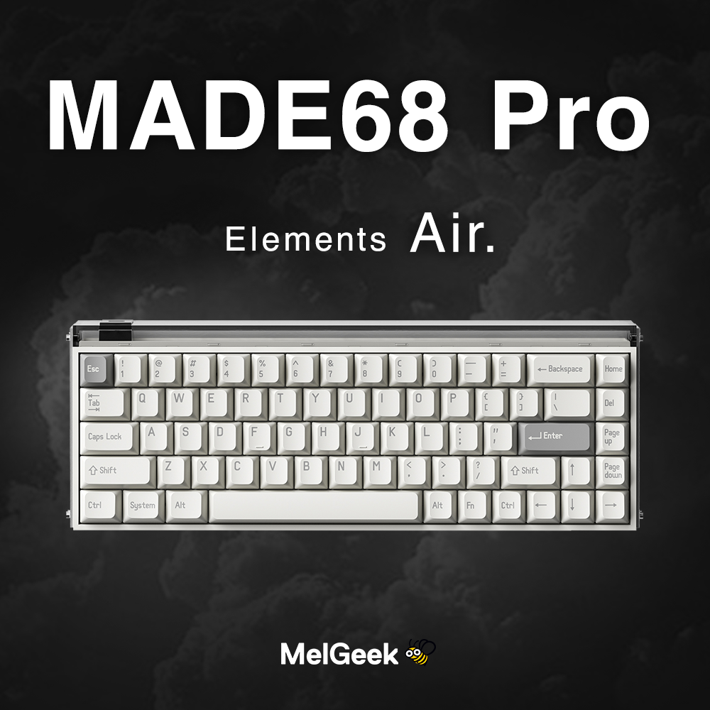 MelGeek MADE68 Pro Elemento Air ラピッドトリガーキーボード