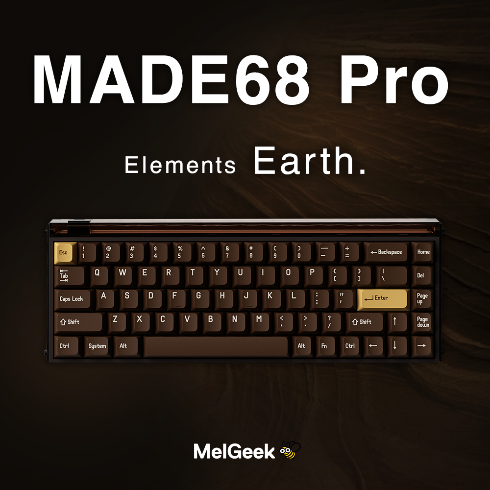 MelGeek MADE68 Pro Elemento Earth ラピッドトリガーキーボード