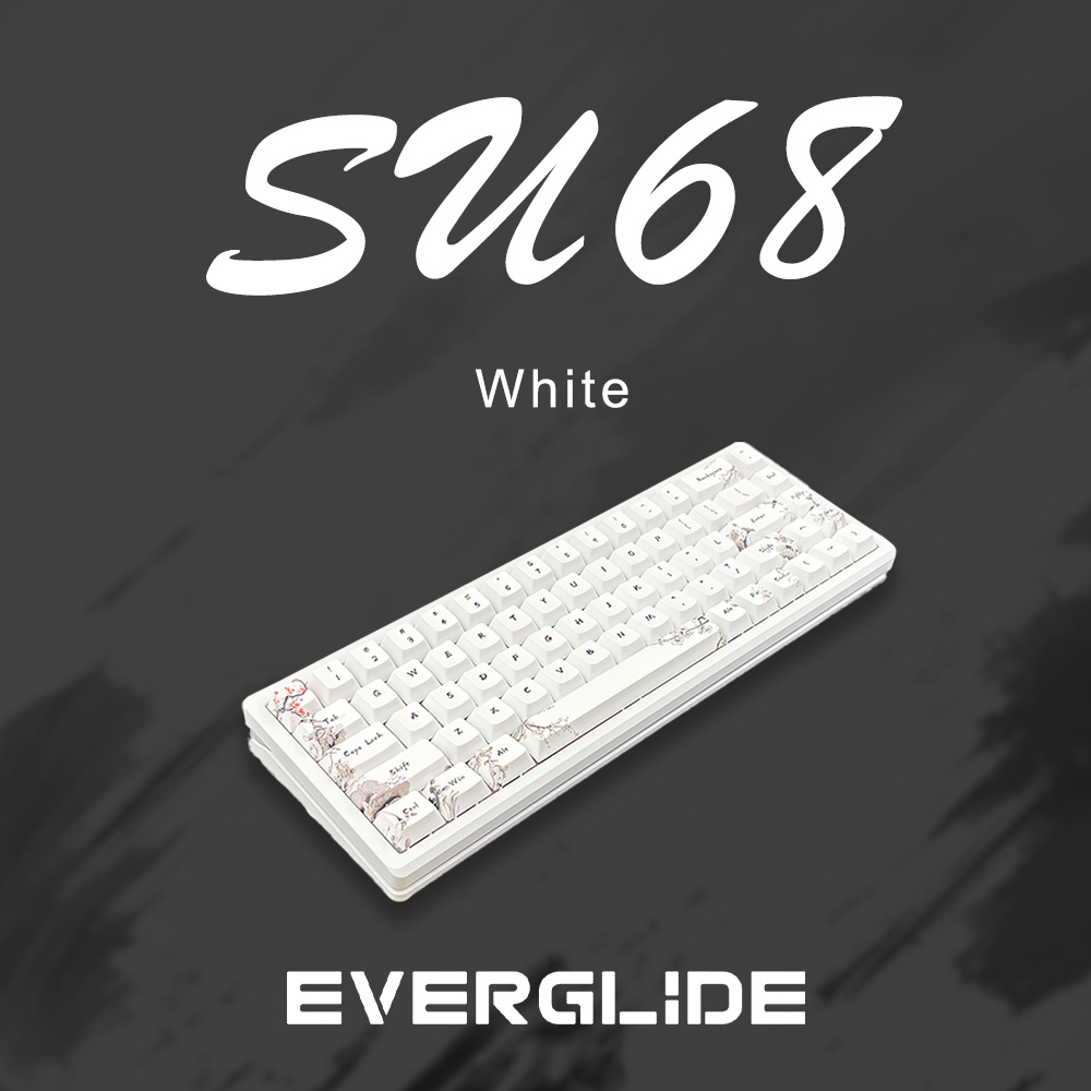 EverGlide Su68 ラピッドトリガーキーボード White