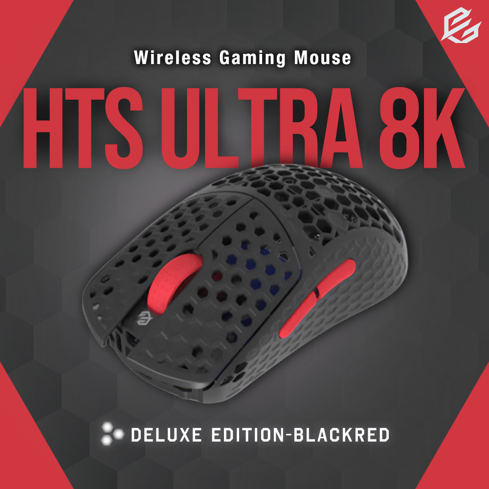 G-Wolves HTS Ultra 8K Deluxe Edition-Black-Red-29.5g ゲーミングマウス