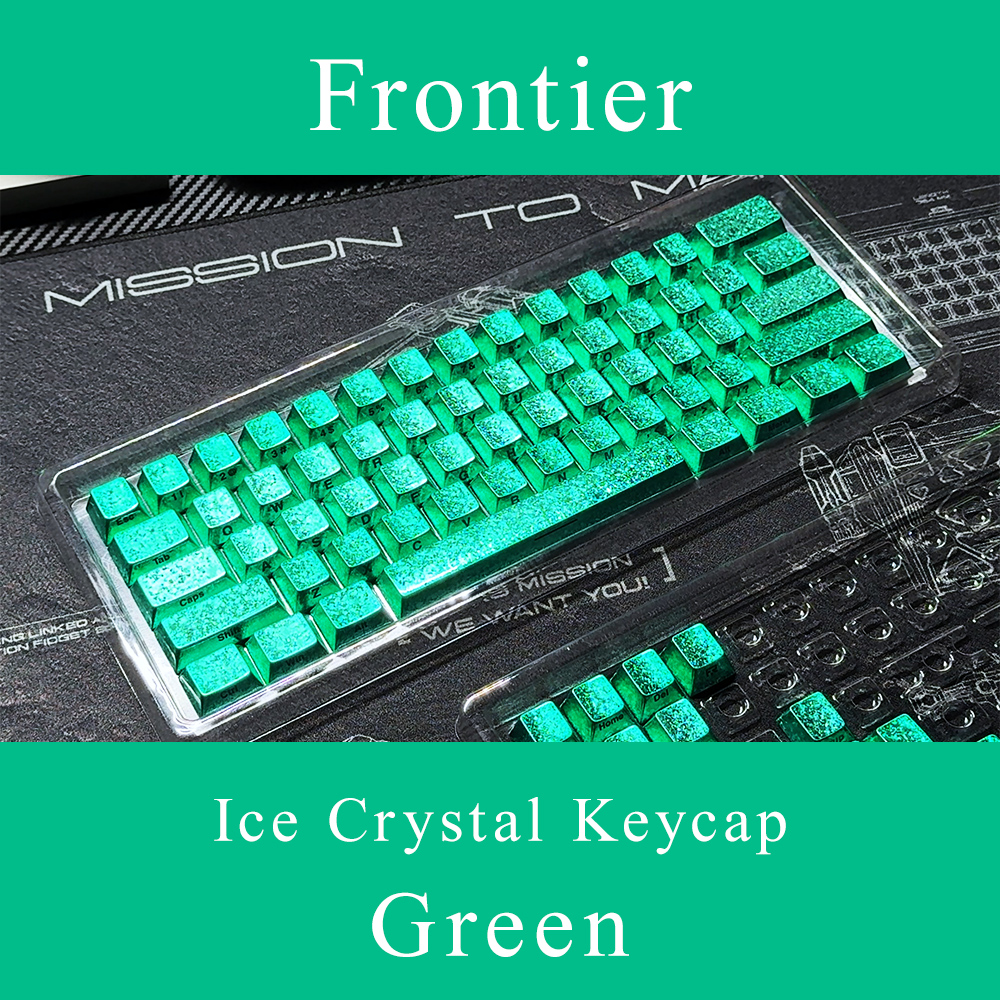 Frontier Ice Crystal Keycap Green