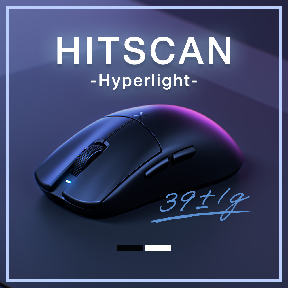 HITSCAN Hyperlight Wireless Gaming Mouse Black