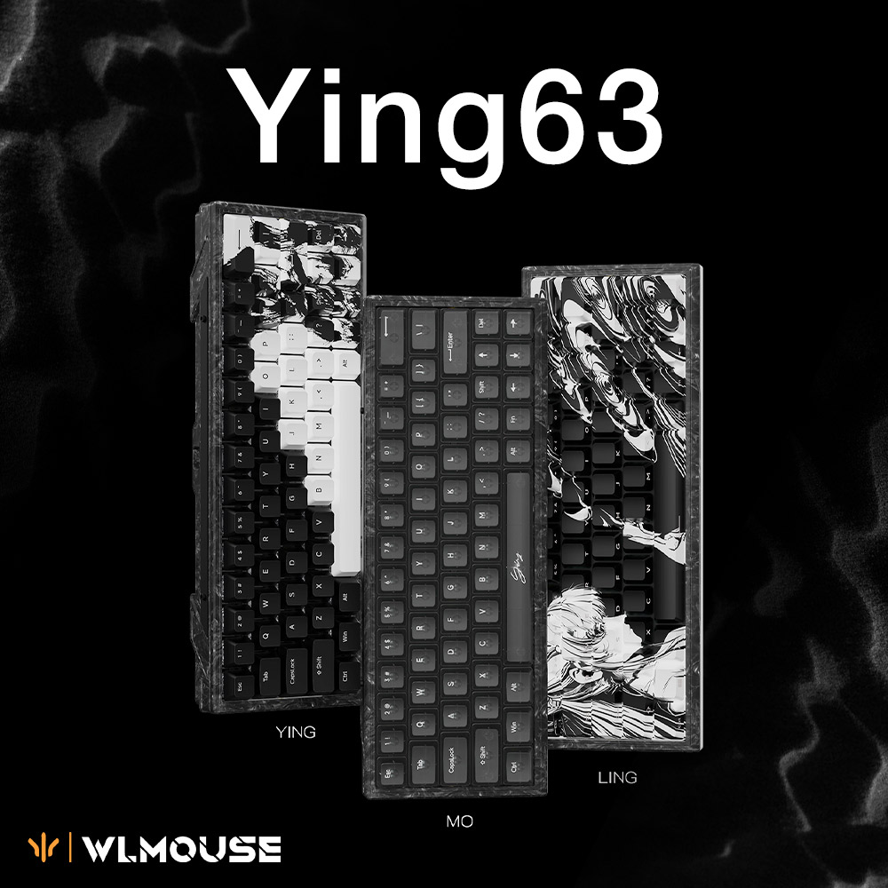 WLMOUSE Ying63 Forged Carbon Keyboard