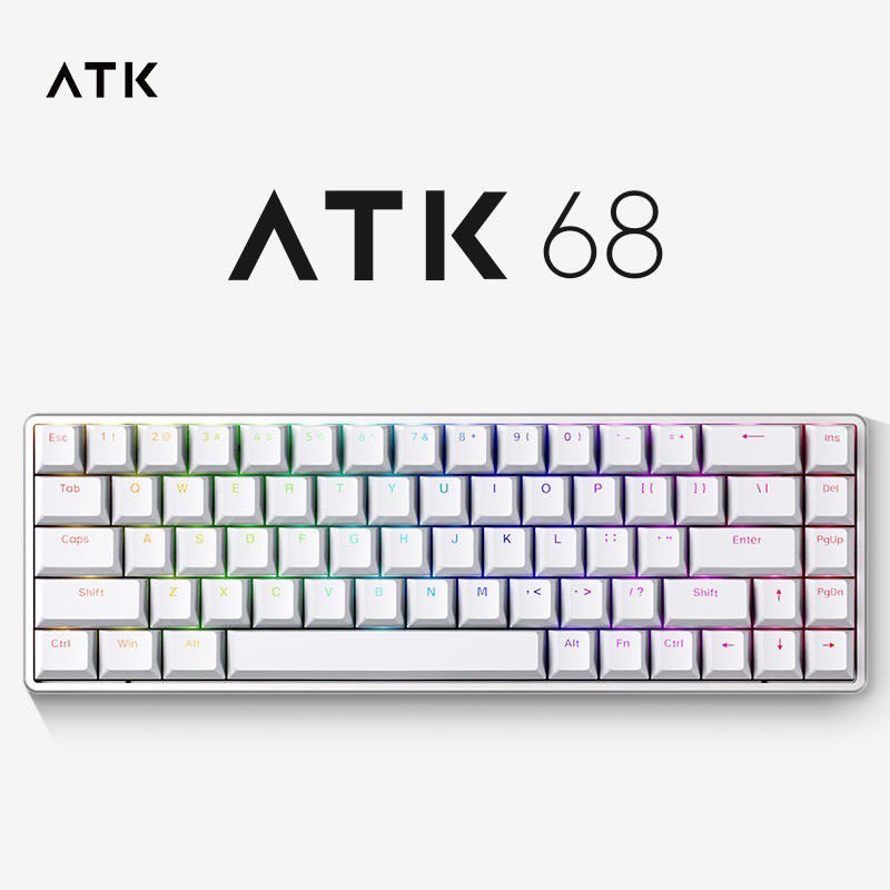 PC周辺機器VXE ATK68 ホワイト 使用期間少ない